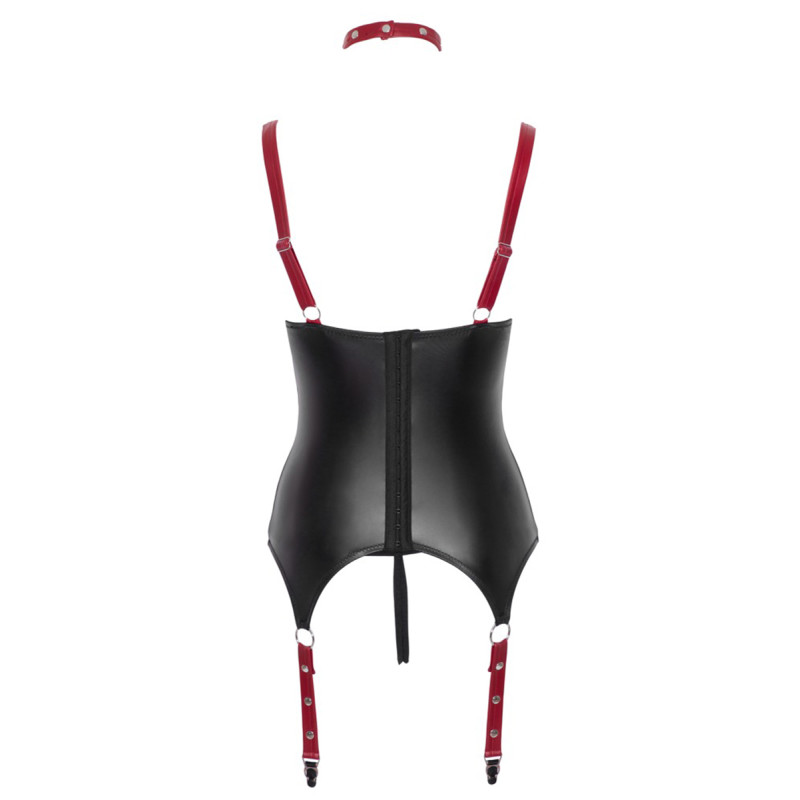 Ensemble ouvert avec collier et menottes - Cotelli Bondage