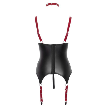 Ensemble ouvert avec collier et menottes - Cotelli Bondage