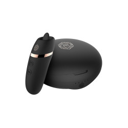 Stimulateur 2 en 1 avec langue vibrante - Rosy Gold 2