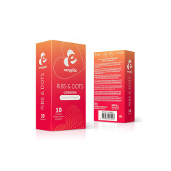 10 préservatifs Ribs and Dots - EasyGlide 2