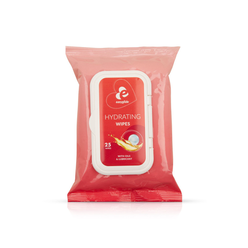 25 lingettes hydratantes avec lubrifiant et huiles - EasyGlide
