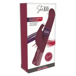 Vibro Rabbit rotatif triple stimulation XXL - She.E.O 2