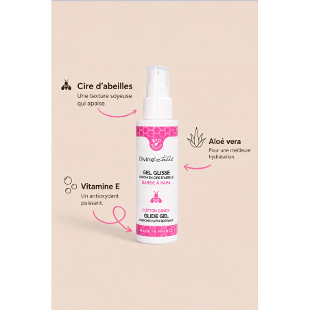 Lubrifiant Bio Barbe à papa 100ml - Divinexstases
