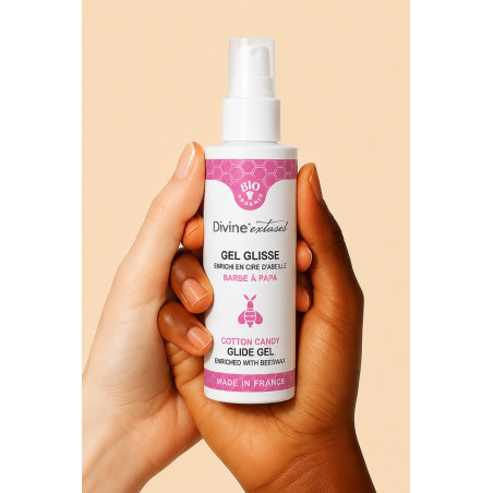 Lubrifiant Bio Barbe à papa 100ml - Divinexstases