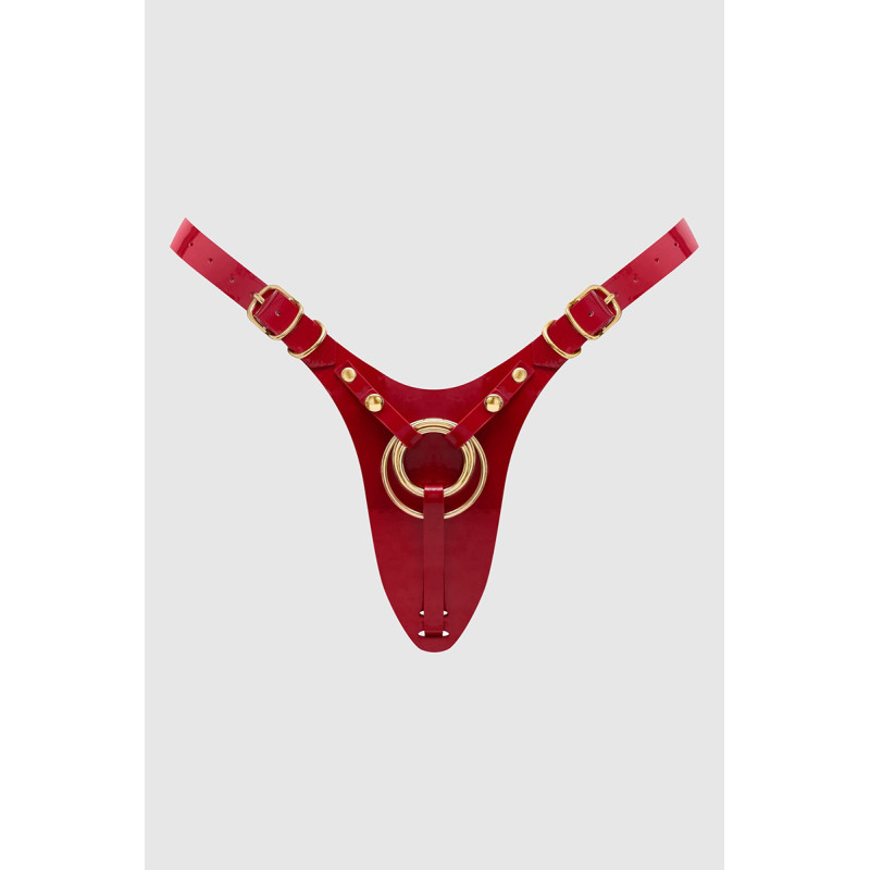 Harnais Fabulous rouge vernis - Strap On Me