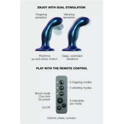 Dildo fingering et vibrant bleu - Strap On Me 2