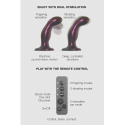 Dildo fingering et vibrant aubergine - Strap On Me 2