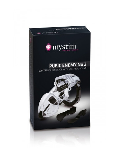 Cage Pénis Electro-Stimulation Pubic Enemy N°2 - Mystim