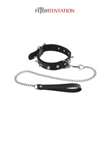 Fetish Tentation Collier à Pointes & Laisse