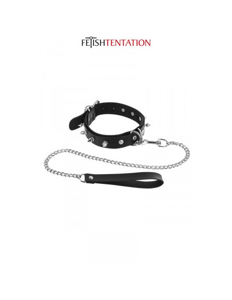 Fetish Tentation Collier à Pointes & Laisse
