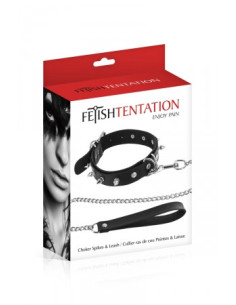 Fetish Tentation Collier à Pointes & Laisse 2