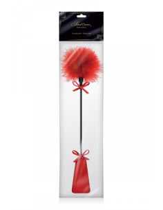 Tapette à Pompon Rouge Sweet Caress - Accessoire BDSM 2