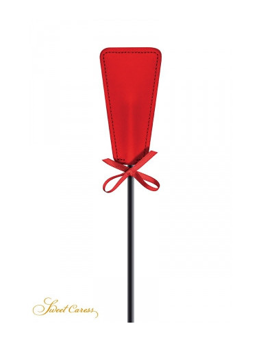 Tapette à Pompon Rouge Sweet Caress - Accessoire BDSM