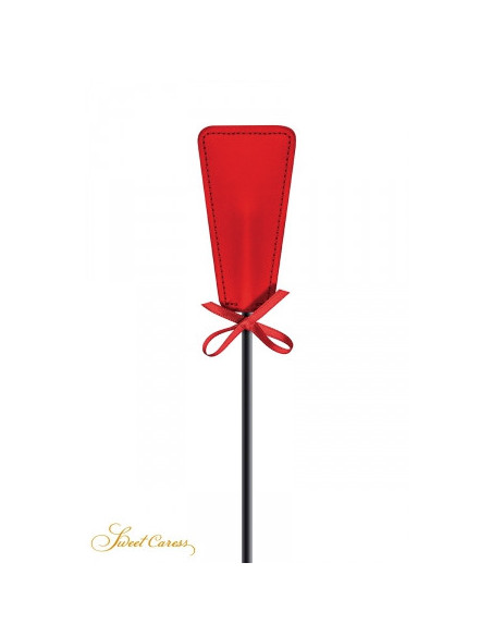 Tapette à Pompon Rouge Sweet Caress - Accessoire BDSM