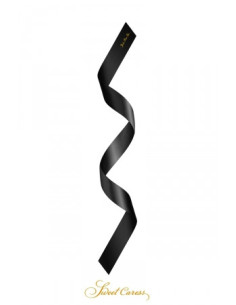 Bandeau BDSM Satin Noir - Sweet Caress