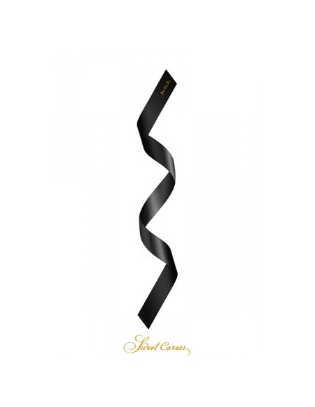 Bandeau BDSM Satin Noir - Sweet Caress