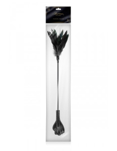 Mini Cravache Main avec Plumes Noires - Sweet Caress 2