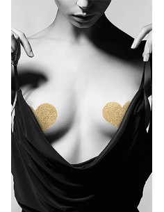 Bijoux de seins Flash Coeur Or 2
