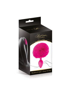Plug queue de lapin - fuchsia 2