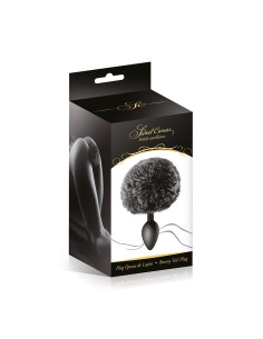Plug queue de lapin - noir 2