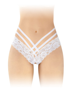 Tanga ouvert Anne - blanc
