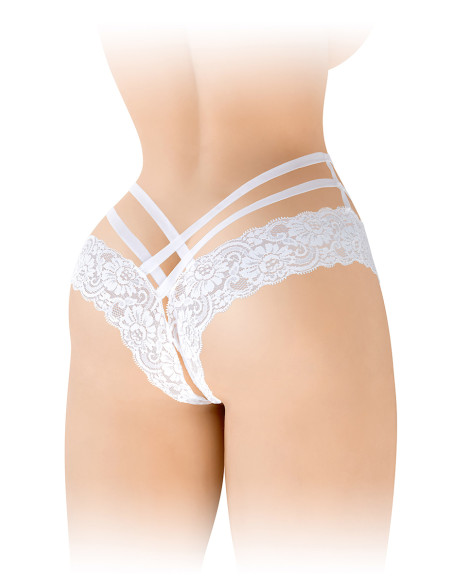 Tanga ouvert Anne - blanc