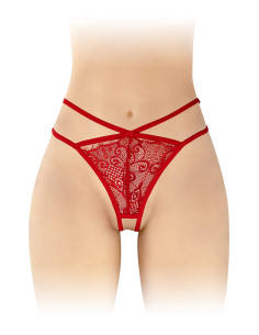 String ouvert Mylene - rouge