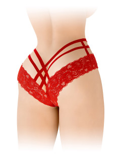 Tanga ouvert Anne - rouge 2
