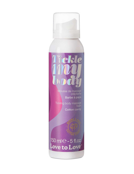 Mousse massage crépitante - barbe à papa