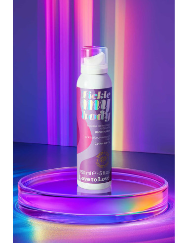 Mousse massage crépitante - barbe à papa