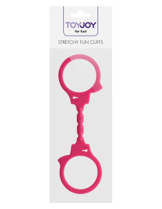 Menottes silicone stretchy - rose 2
