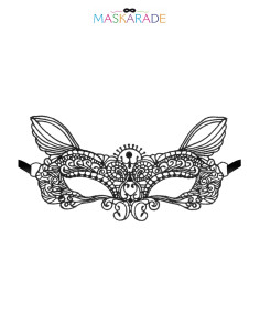Loup broderie souple Pleine Lune