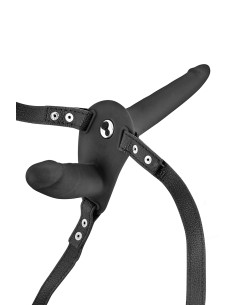 Double gode ceinture noir vibrant - Fetish Tentation 2