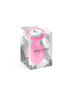 Plug bijou silicone rose L - Hidden Eden 2