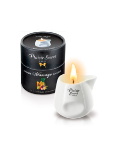 Bougie de massage gourmande fruits exotiques - Plaisir Secret