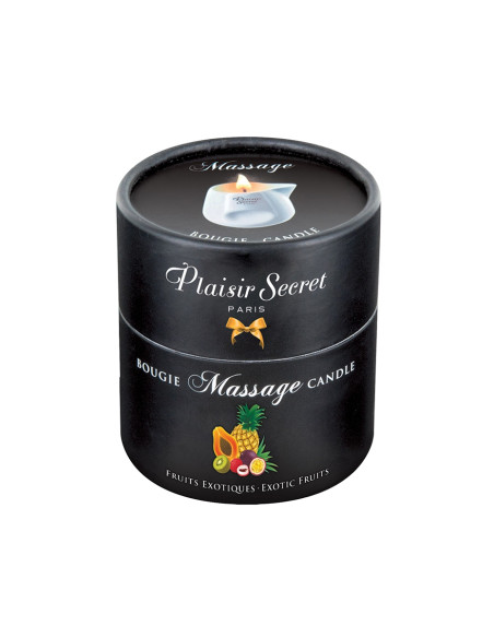Bougie de massage gourmande fruits exotiques - Plaisir Secret