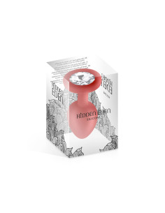 Plug bijou silicone rouge S - Hidden Eden 2