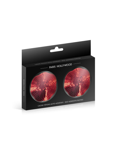 Nipples rouges sequin - Paris Hollywood