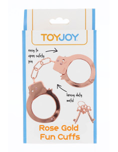 Menottes métal rose gold - Toy Joy 2