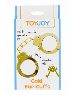 Menottes métal dorées - Toy Joy 2