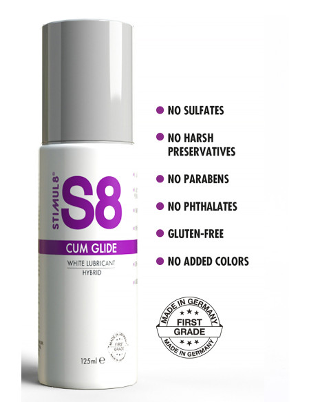 Lubrifiant hybride S8 effet sperme 125ml