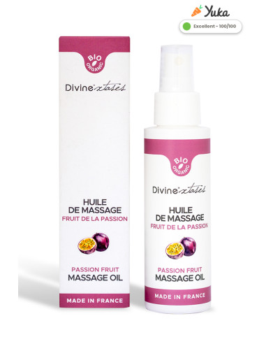 Huile de massage gourmande BIO Fruit de la passion