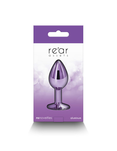 Plug bijou aluminium chromé violet S