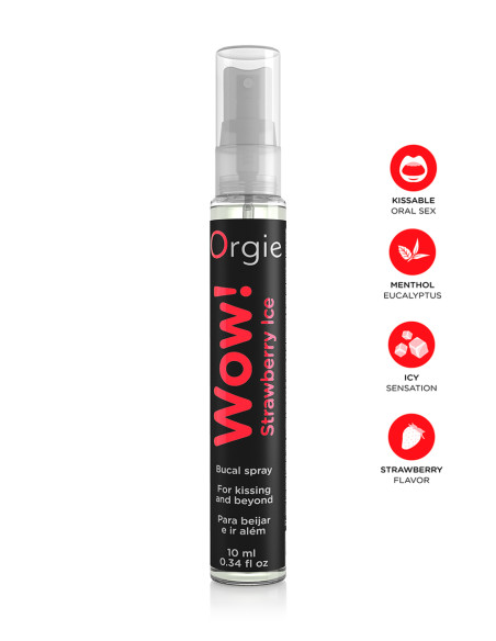 Spray buccal excitant Wow menthol fraise glaçé