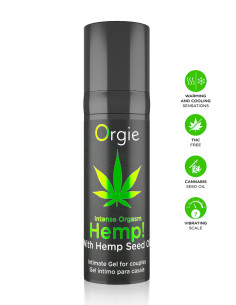 Gel intime d'excitation Hemp Intense Orgasm 15ml