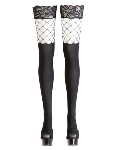 Bas autofixants opaques noir - Cotelli Legwear