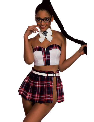 Déguisement sexy étudiante 6 pièces - J Lingerie