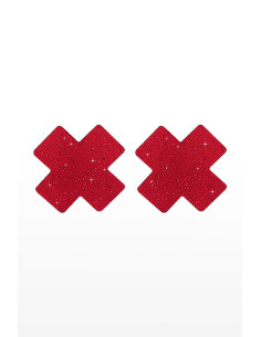 Caches mamelons Nipple X Covers rouge