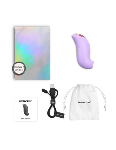 Stimulateur clitoridien Believer mauve - Love to Love