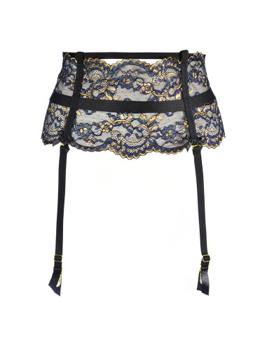 Porte-jarretelles dentelle Noir V-10362 - Axami